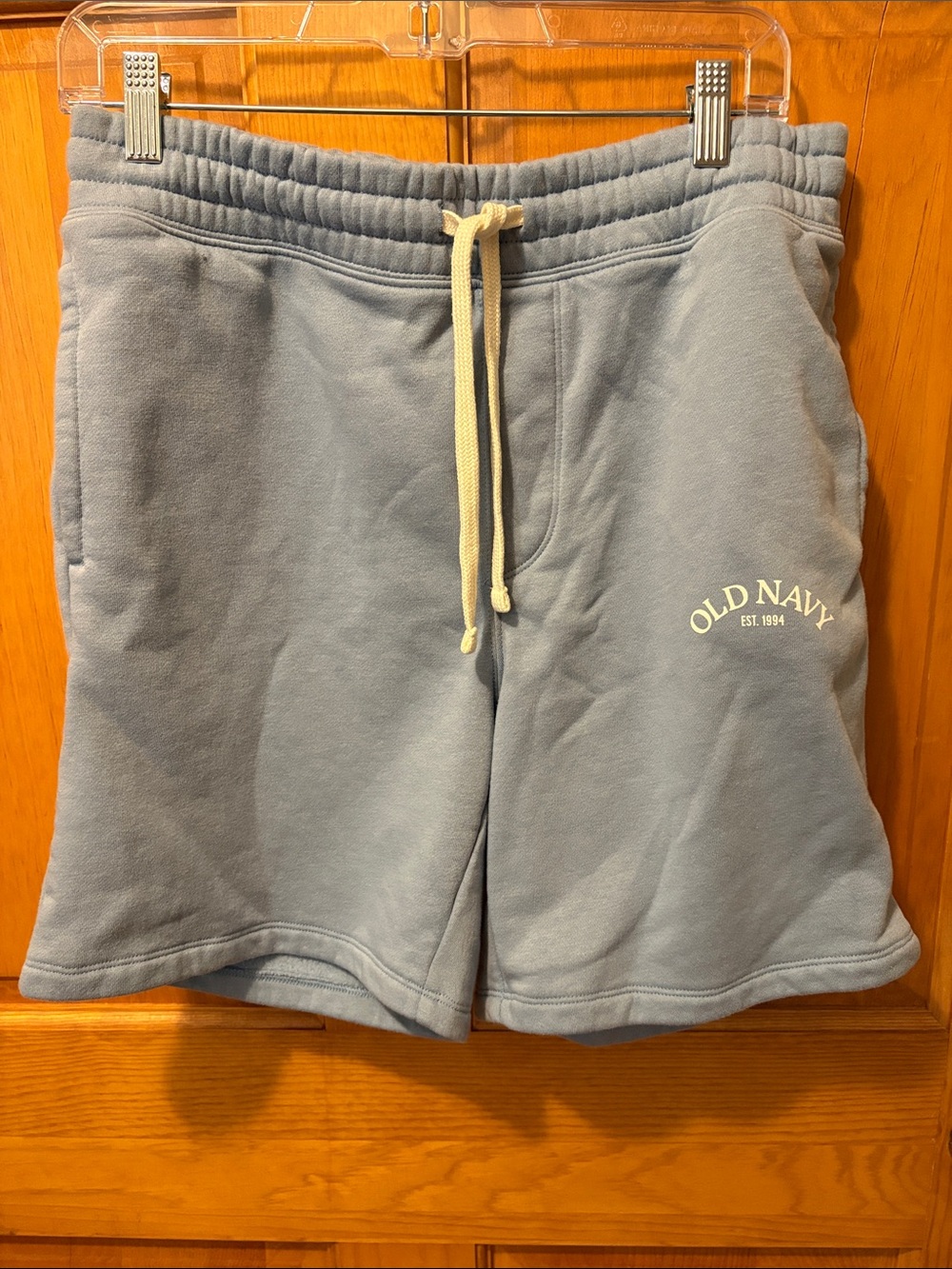 Old Navy Light Blue Fleece Drawstring Athletic Shorts
